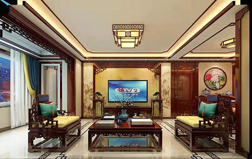 忻州住宅新中式风格装修，尽显奢华品味